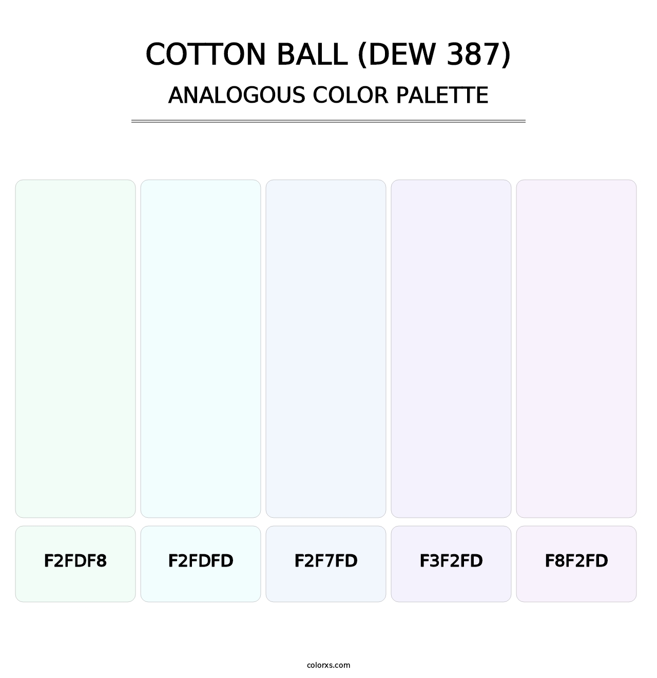 Cotton Ball (DEW 387) - Analogous Color Palette