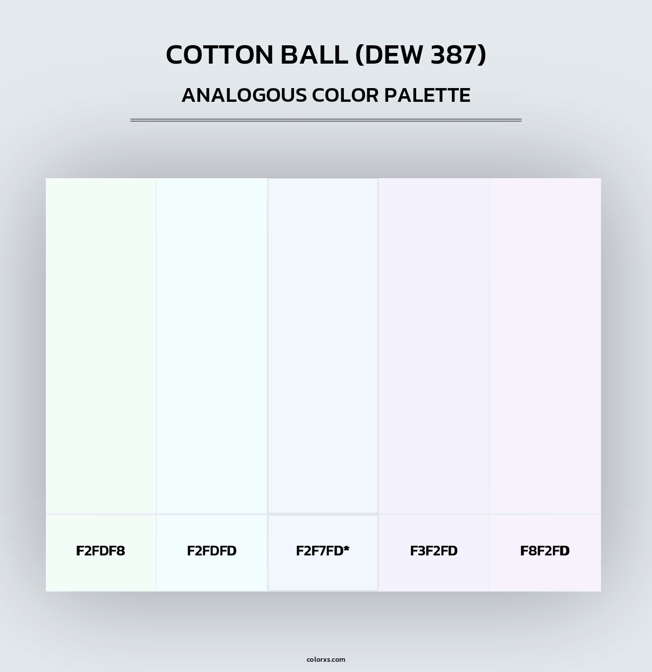 Cotton Ball (DEW 387) - Analogous Color Palette