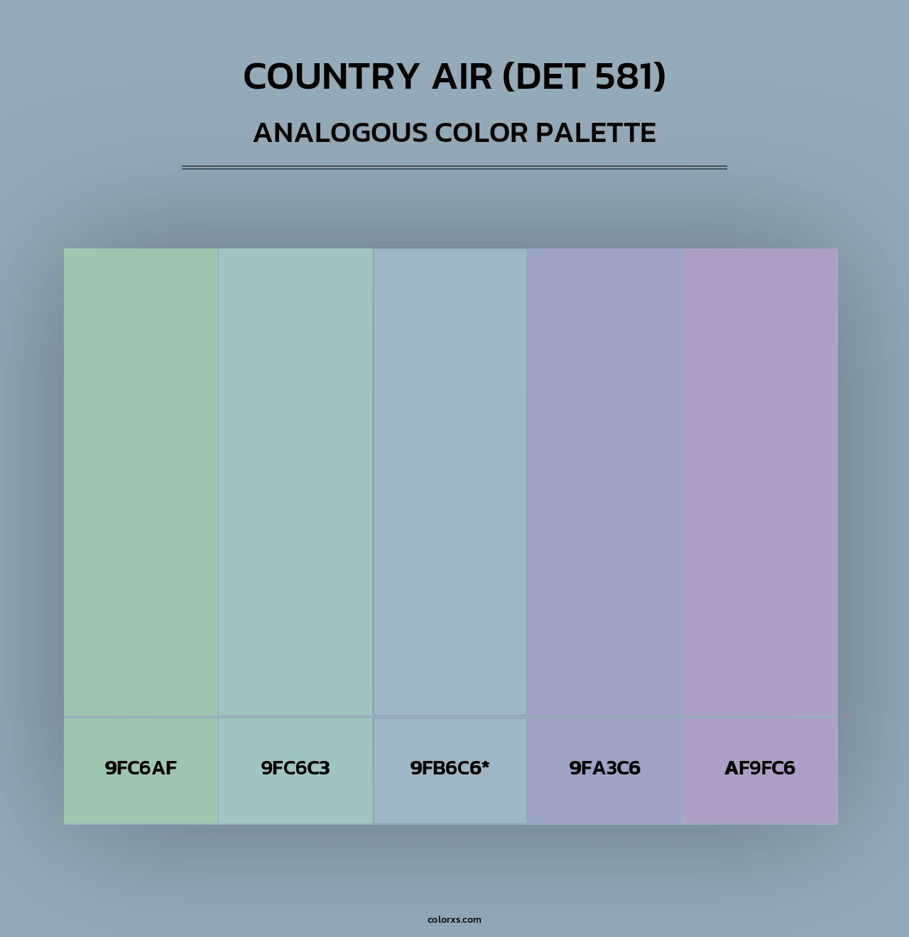 Country Air (DET 581) - Analogous Color Palette