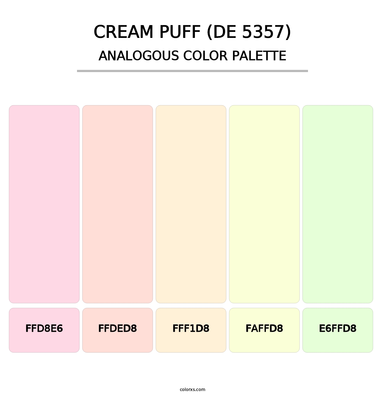 Cream Puff (DE 5357) - Analogous Color Palette