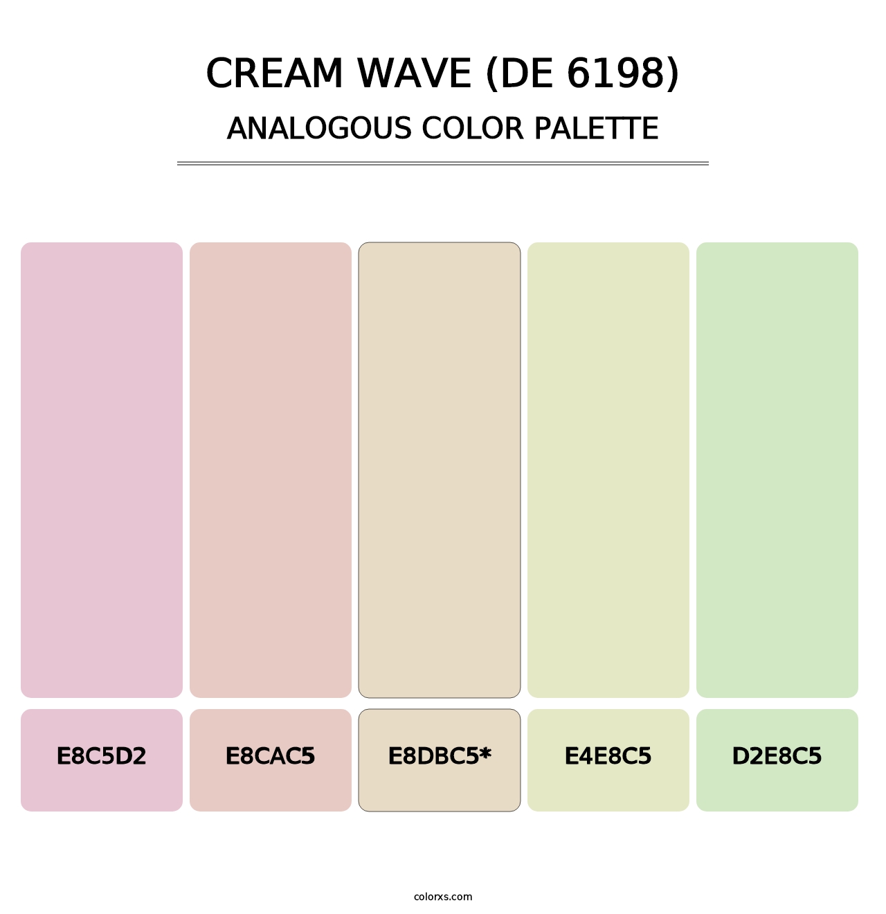 Cream Wave (DE 6198) - Analogous Color Palette