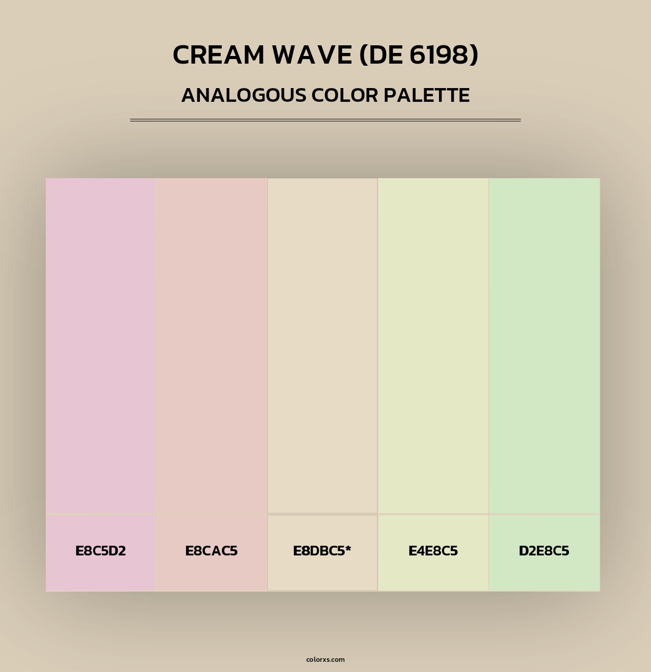 Cream Wave (DE 6198) - Analogous Color Palette