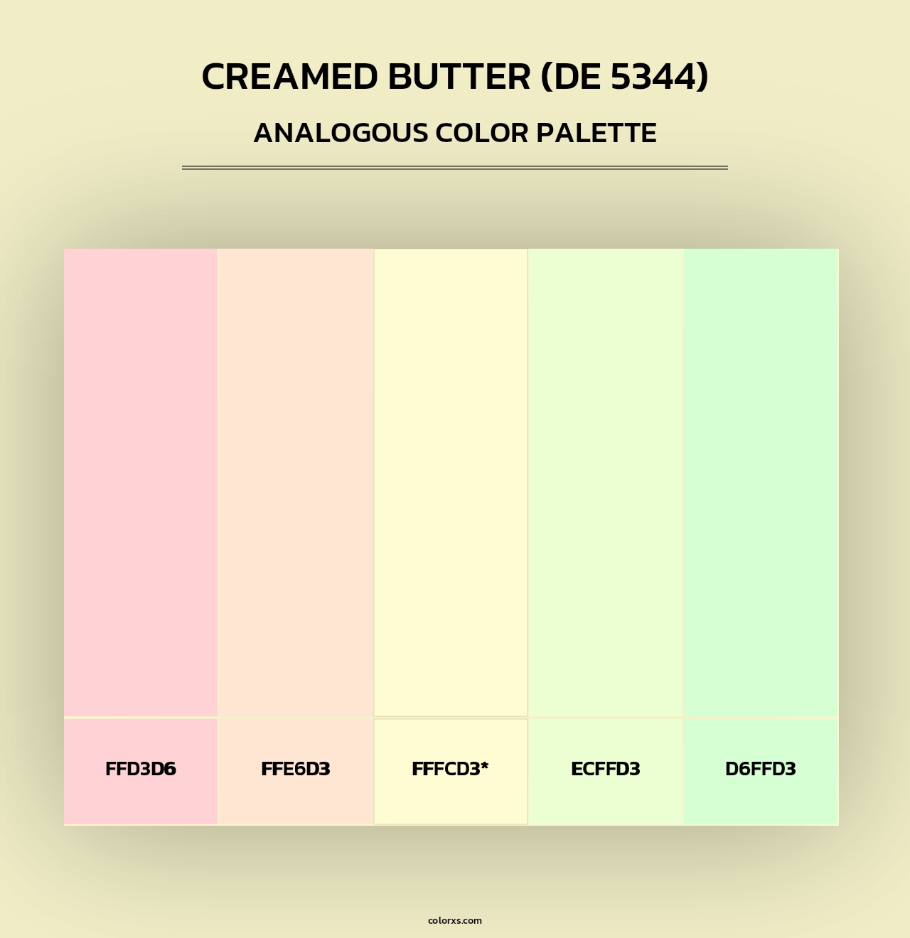 Creamed Butter (DE 5344) - Analogous Color Palette