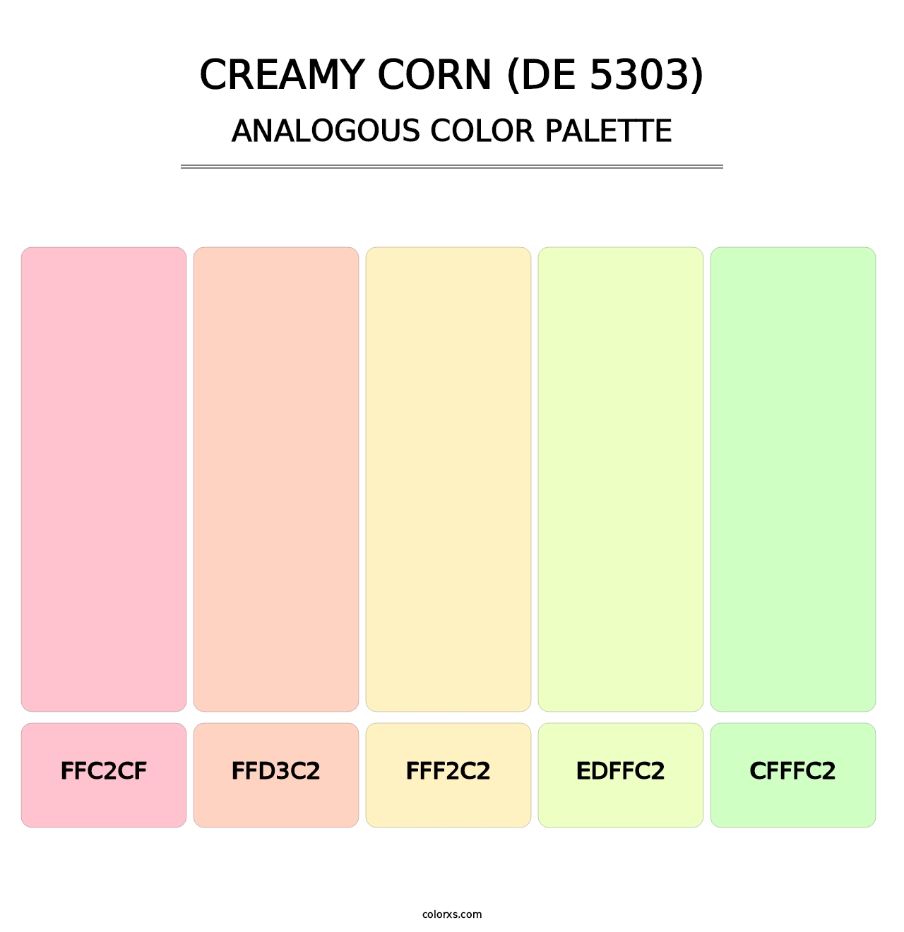 Creamy Corn (DE 5303) - Analogous Color Palette