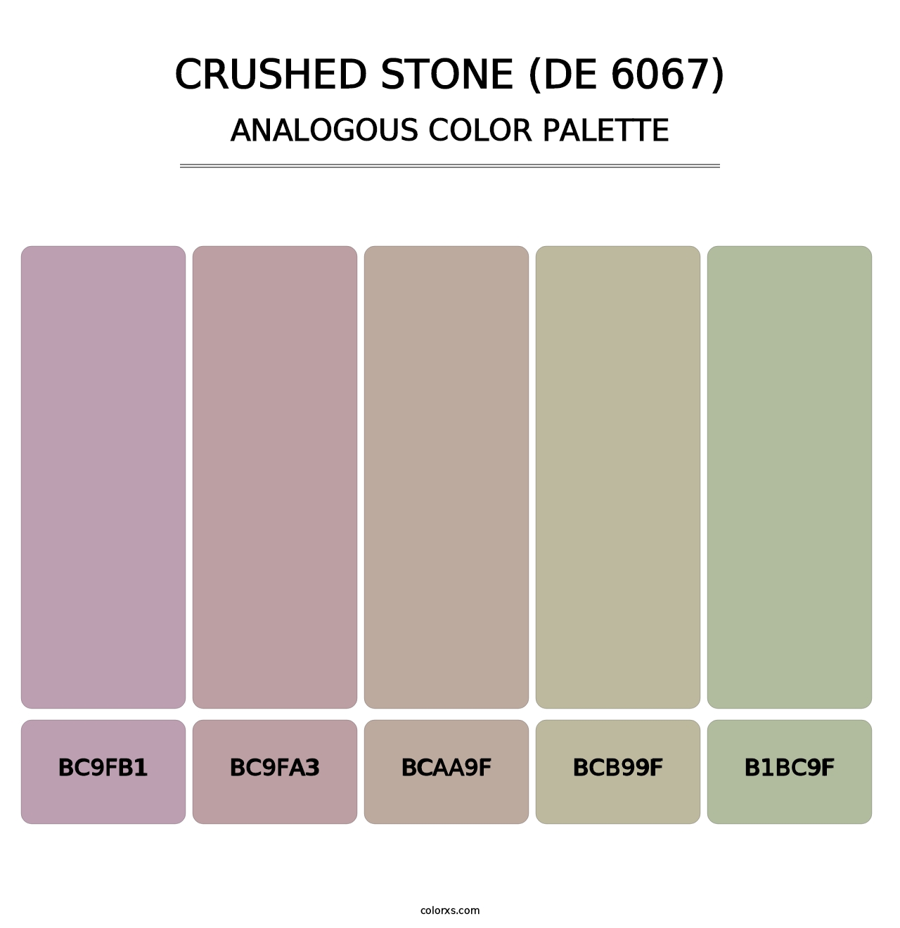 Crushed Stone (DE 6067) - Analogous Color Palette
