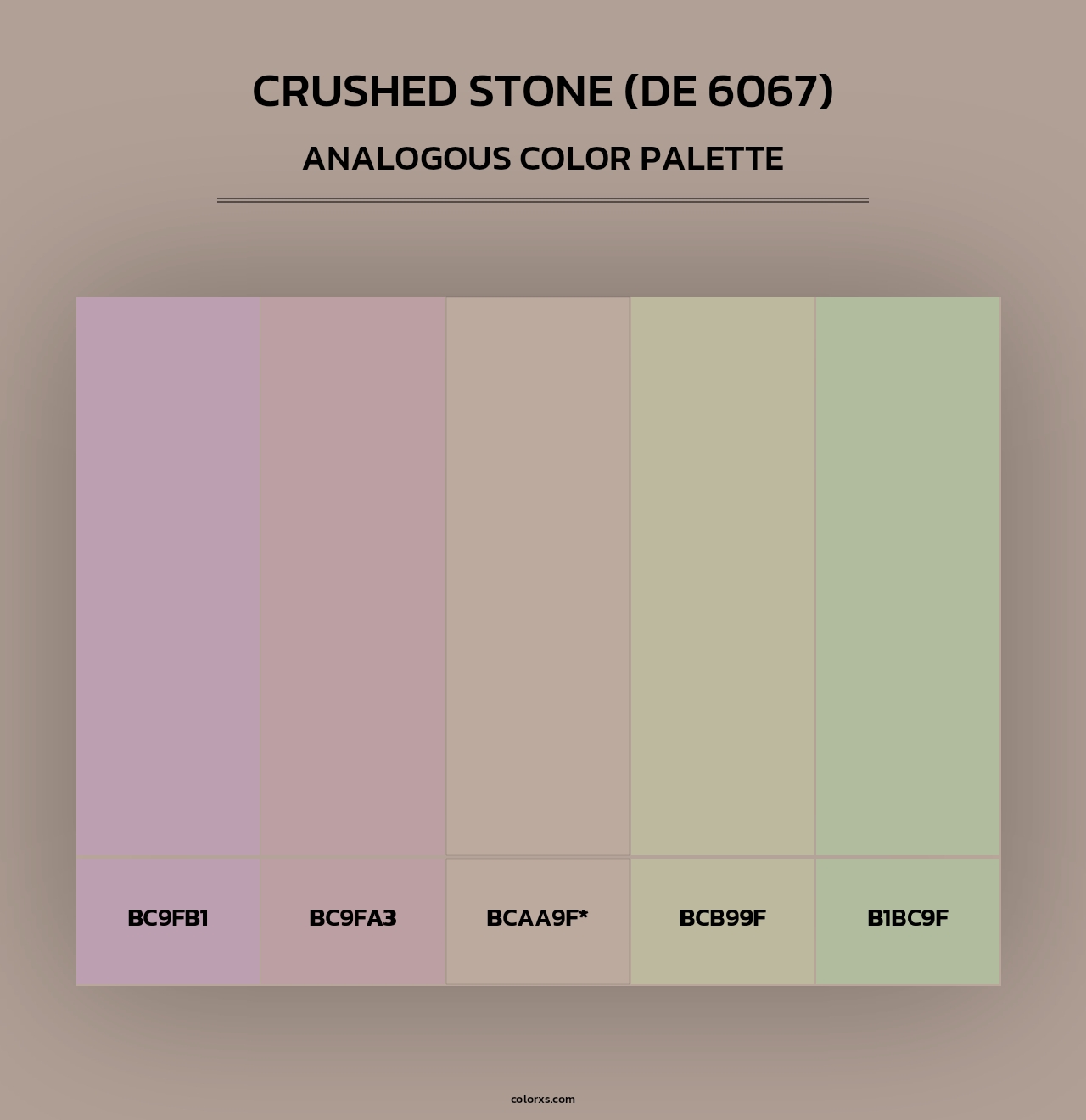 Crushed Stone (DE 6067) - Analogous Color Palette