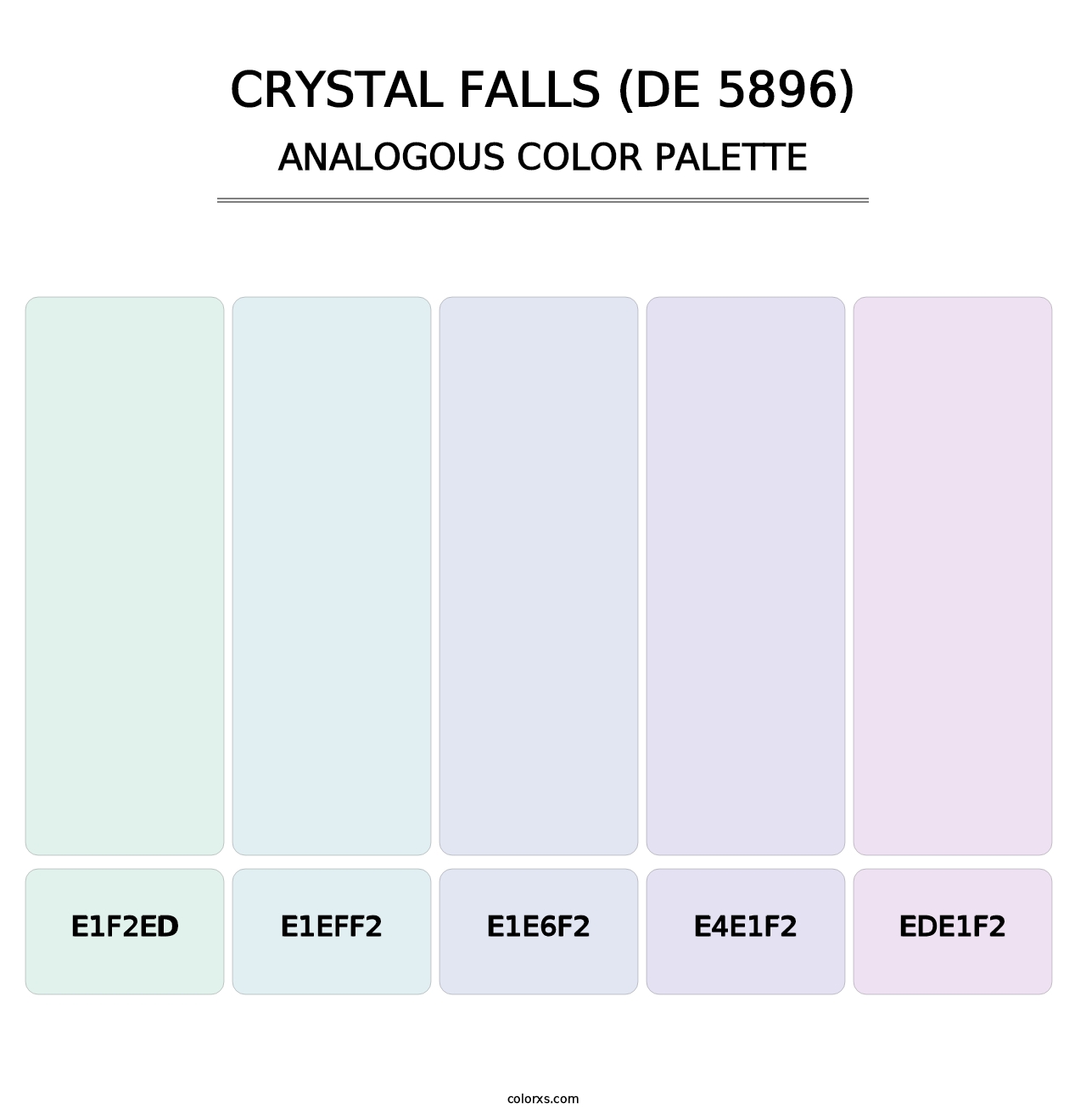 Crystal Falls (DE 5896) - Analogous Color Palette