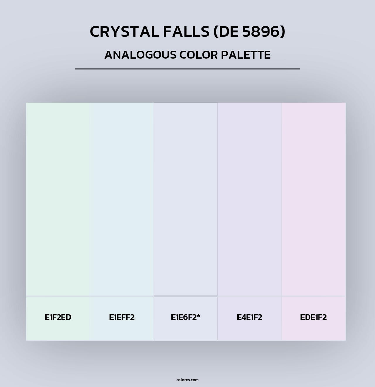 Crystal Falls (DE 5896) - Analogous Color Palette