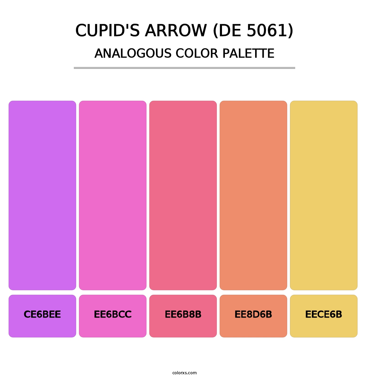 Cupid's Arrow (DE 5061) - Analogous Color Palette