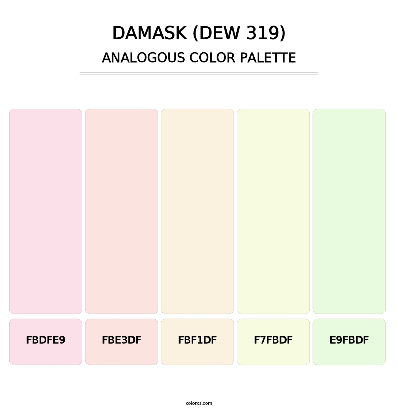 Damask (DEW 319) - Analogous Color Palette