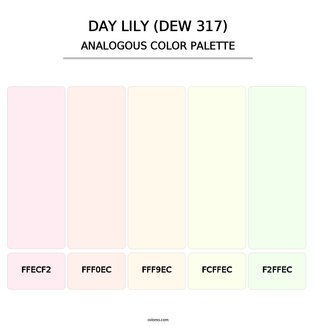 Day Lily (DEW 317) - Analogous Color Palette