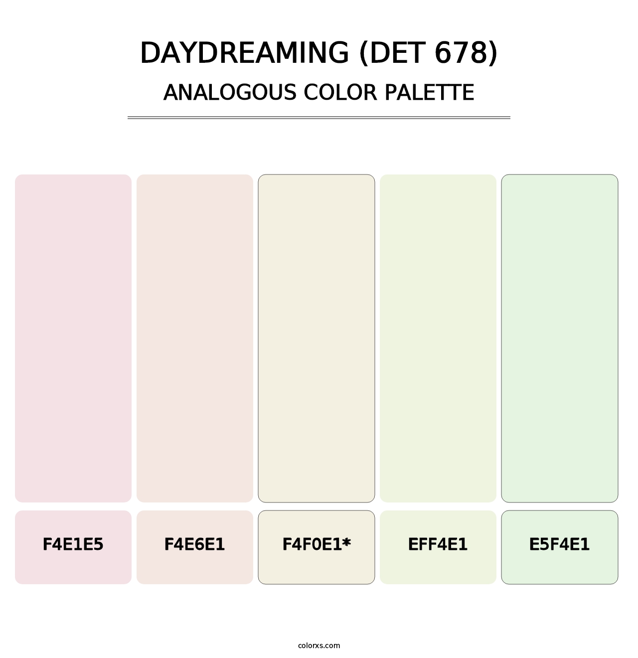 Daydreaming (DET 678) - Analogous Color Palette