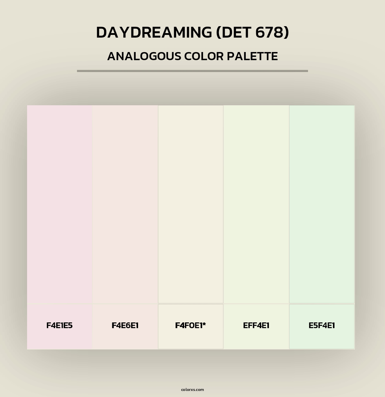 Daydreaming (DET 678) - Analogous Color Palette