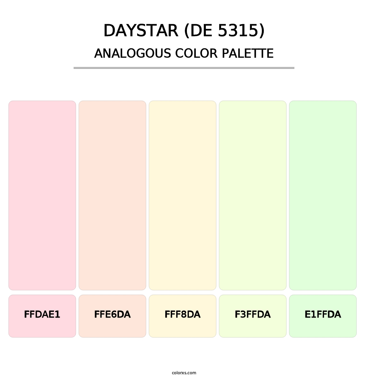 Daystar (DE 5315) - Analogous Color Palette
