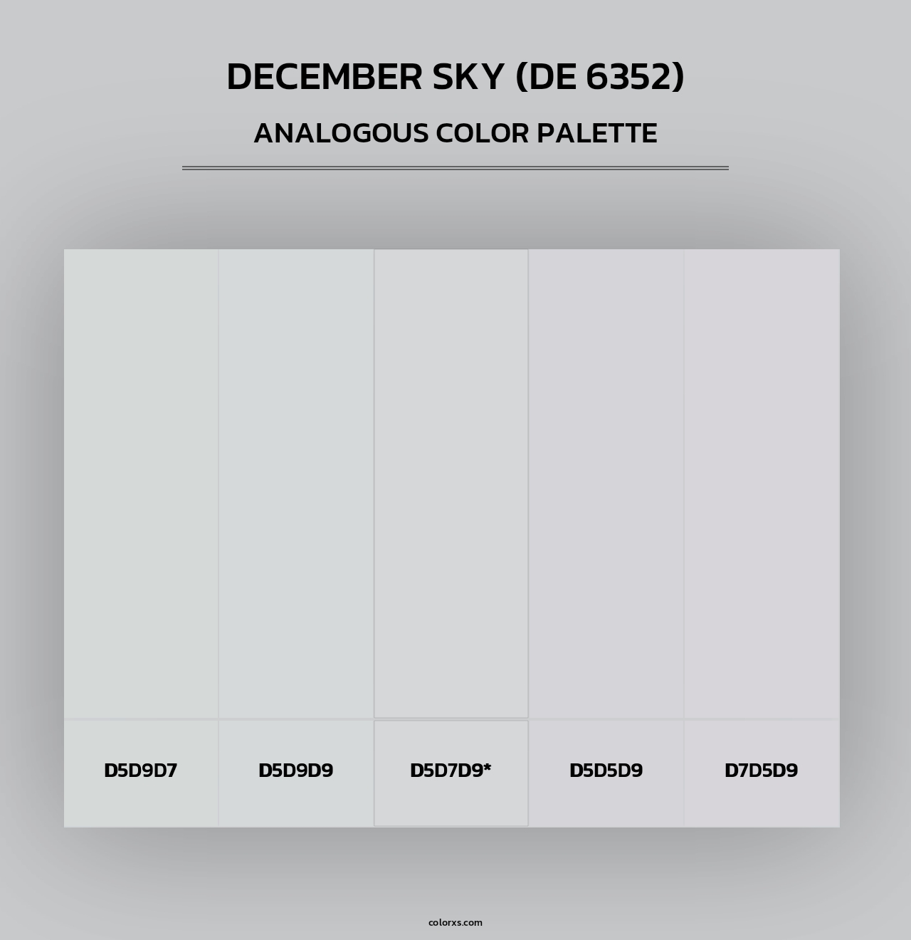 December Sky (DE 6352) - Analogous Color Palette