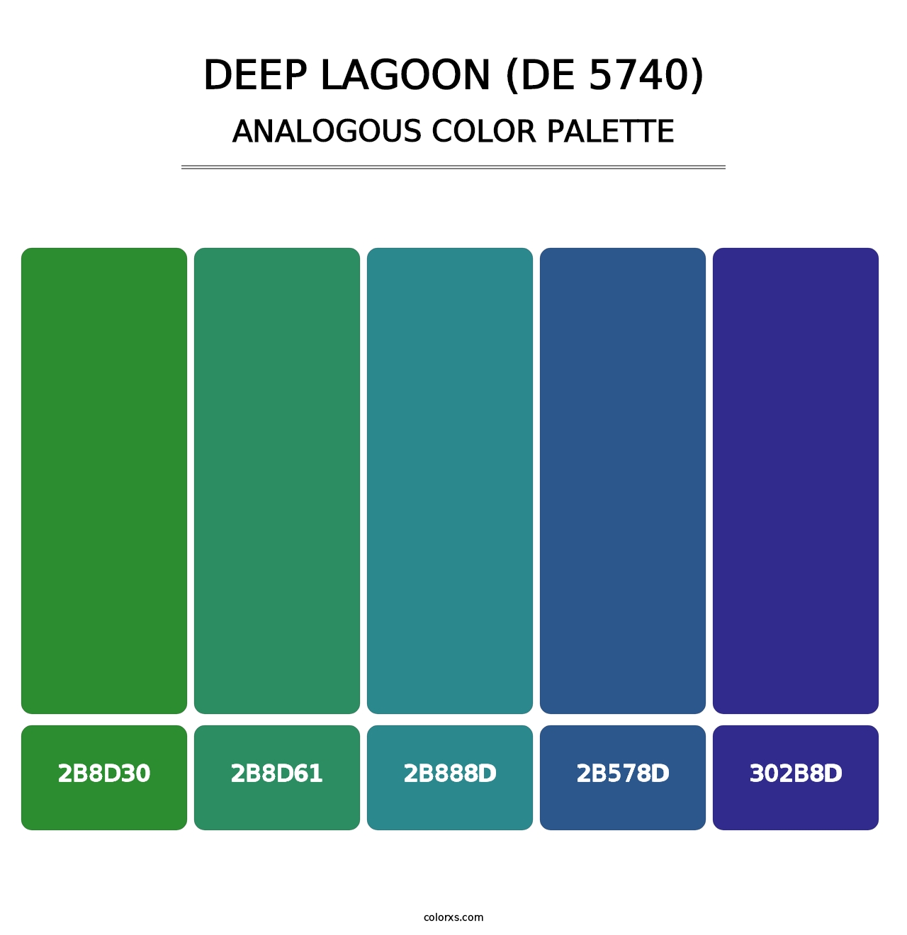 Deep Lagoon (DE 5740) - Analogous Color Palette