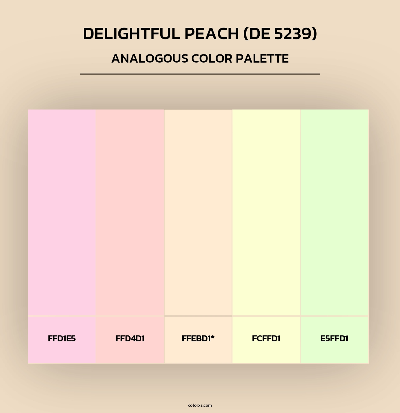 Delightful Peach (DE 5239) - Analogous Color Palette