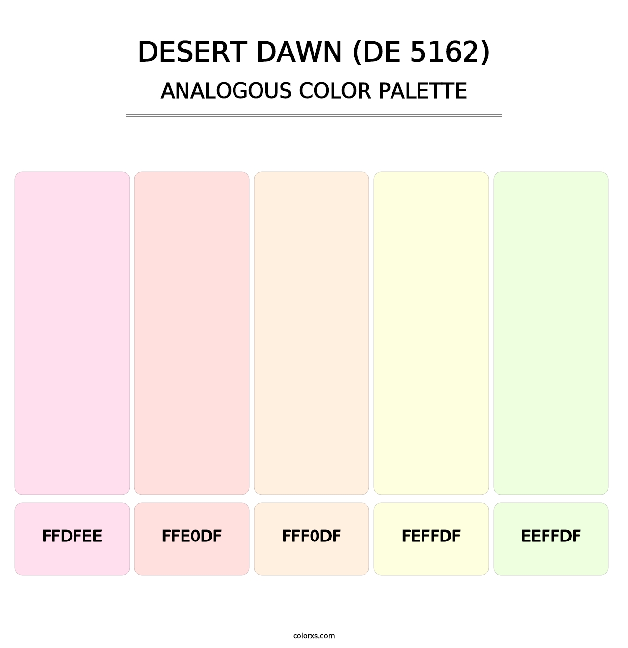 Desert Dawn (DE 5162) - Analogous Color Palette