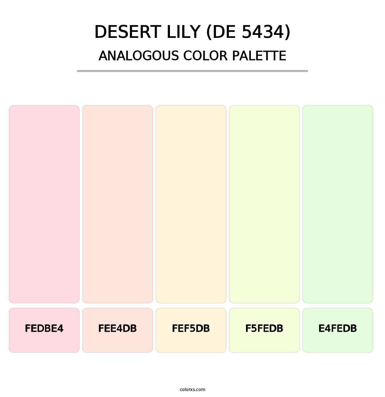 Desert Lily (DE 5434) - Analogous Color Palette