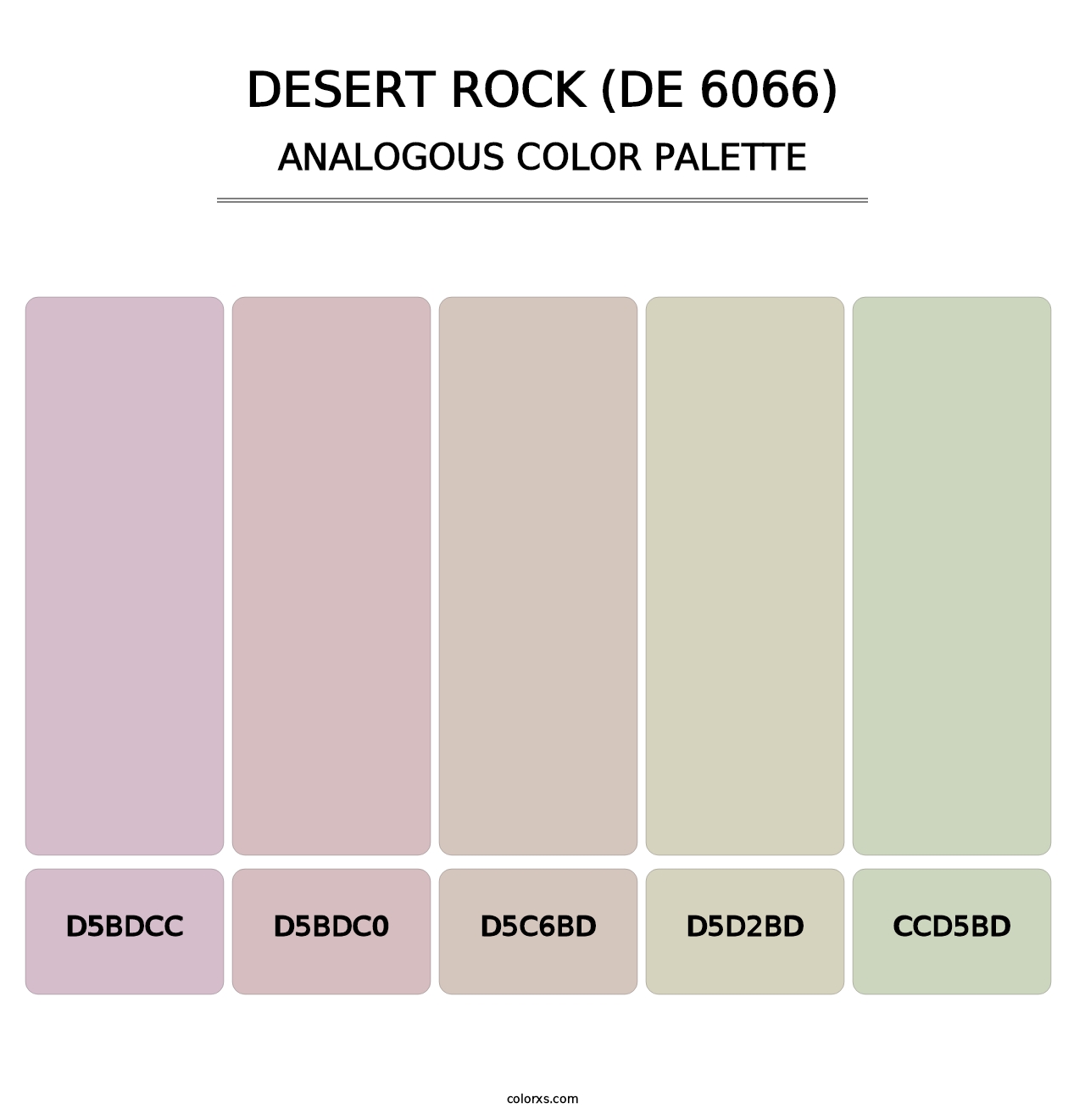 Desert Rock (DE 6066) - Analogous Color Palette