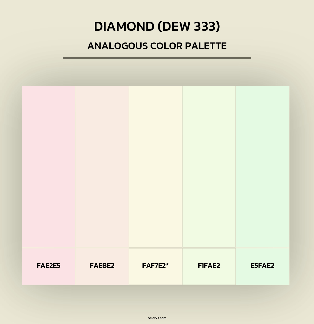 Diamond (DEW 333) - Analogous Color Palette