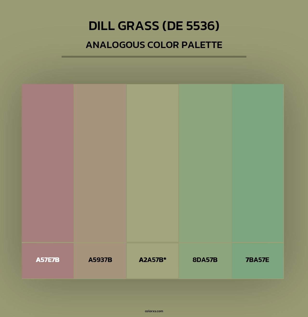 Dill Grass (DE 5536) - Analogous Color Palette