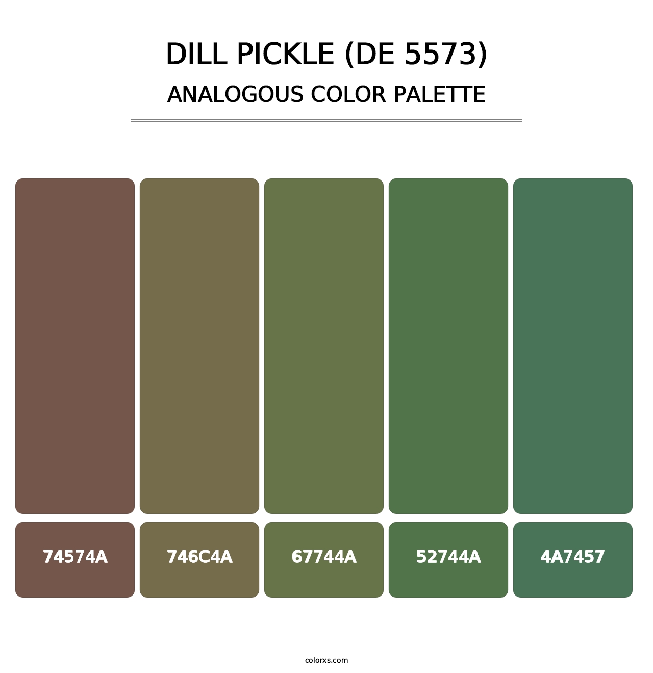 Dill Pickle (DE 5573) - Analogous Color Palette
