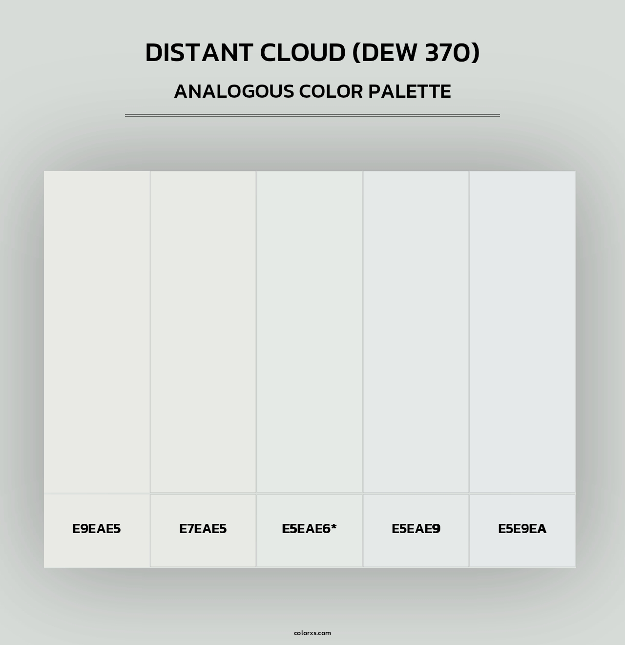 Distant Cloud (DEW 370) - Analogous Color Palette