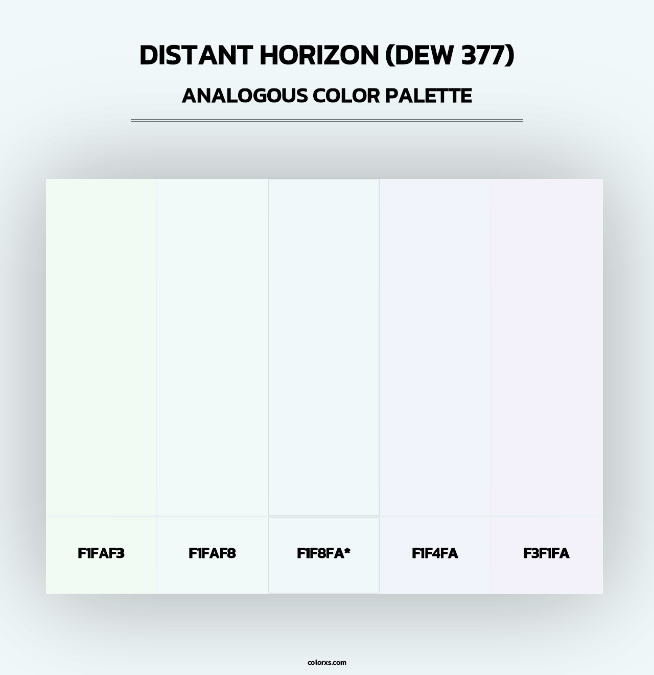 Distant Horizon (DEW 377) - Analogous Color Palette