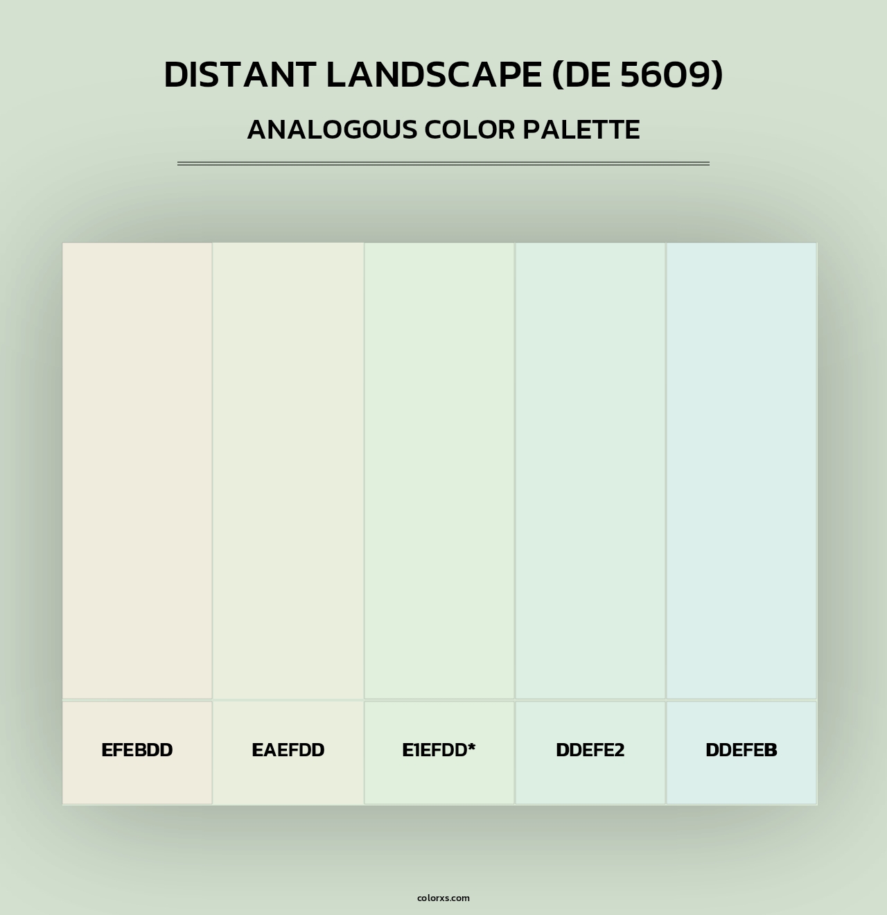 Distant Landscape (DE 5609) - Analogous Color Palette