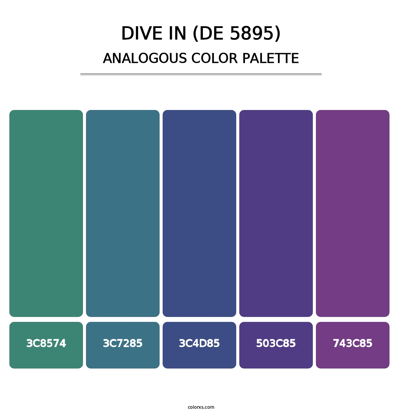 Dive In (DE 5895) - Analogous Color Palette