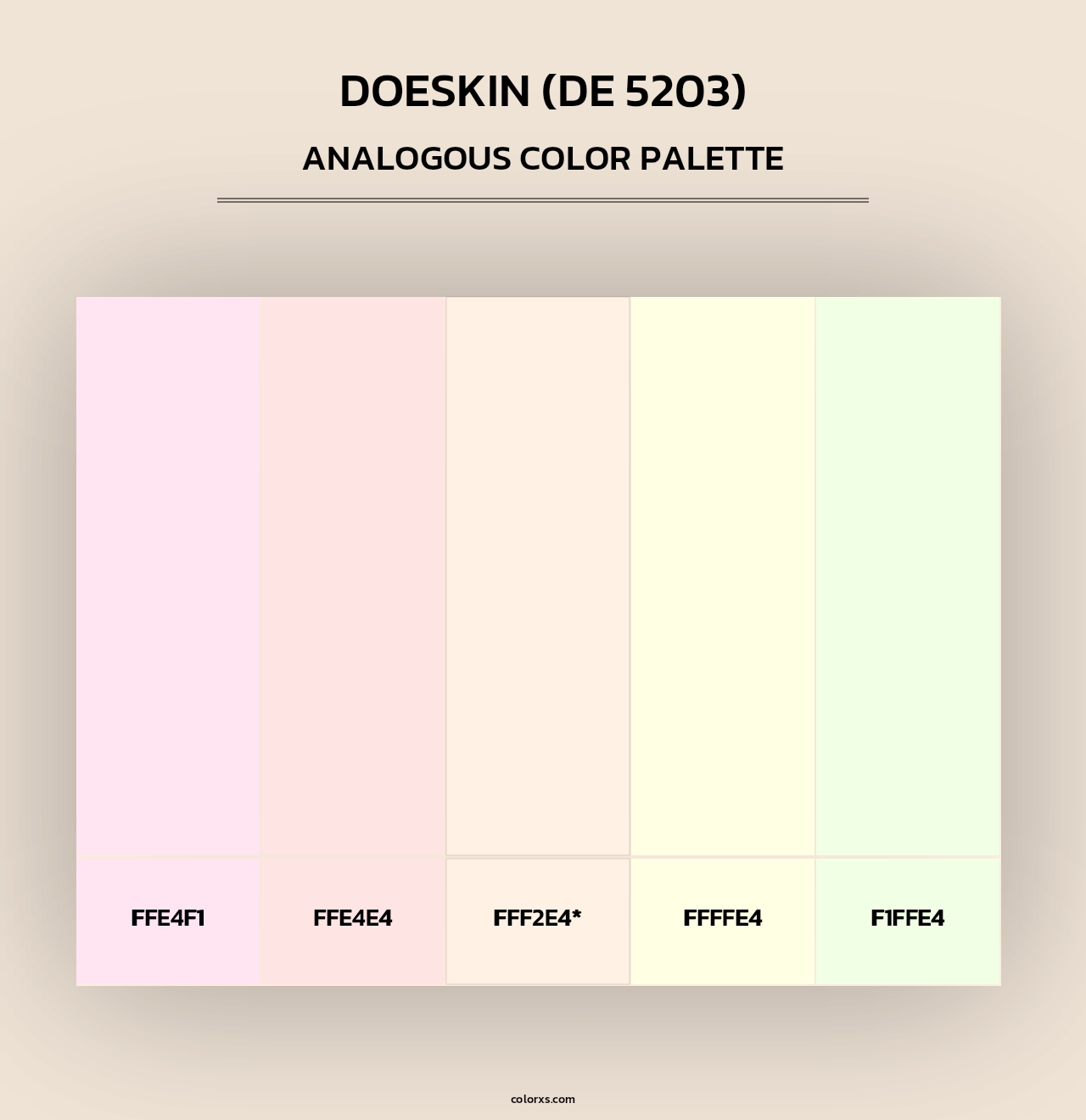 Doeskin (DE 5203) - Analogous Color Palette