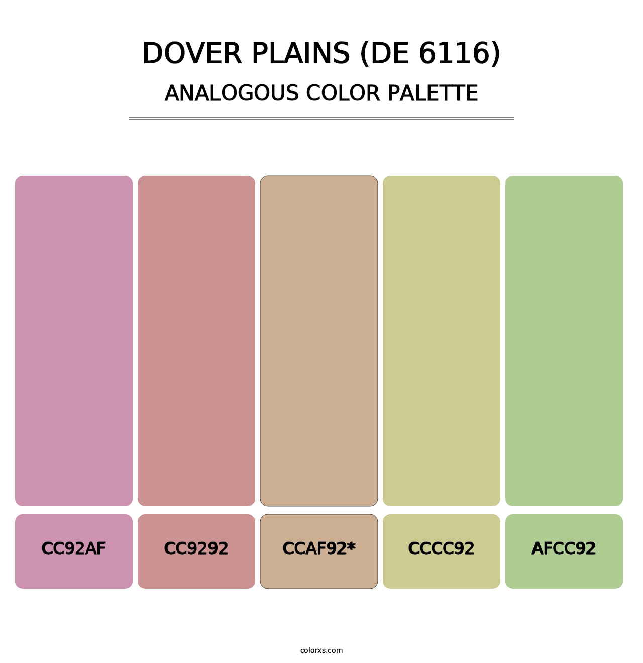Dover Plains (DE 6116) - Analogous Color Palette