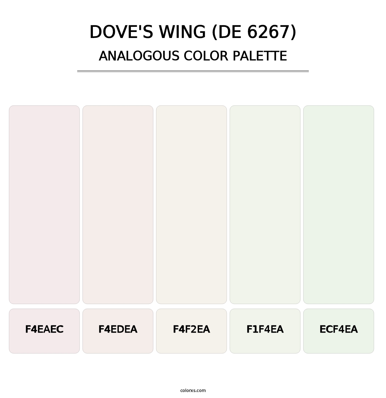 Dove's Wing (DE 6267) - Analogous Color Palette