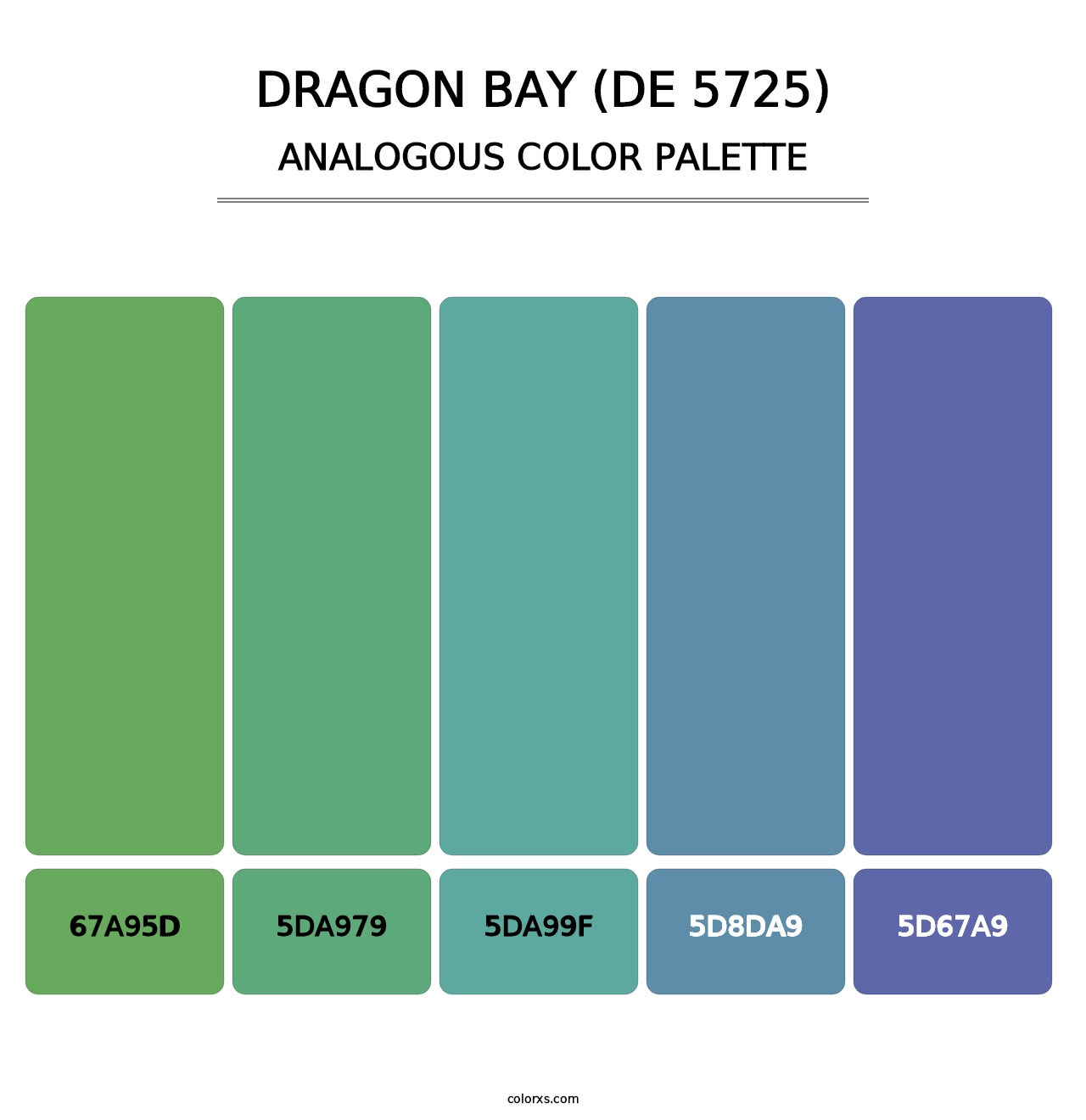 Dragon Bay (DE 5725) - Analogous Color Palette