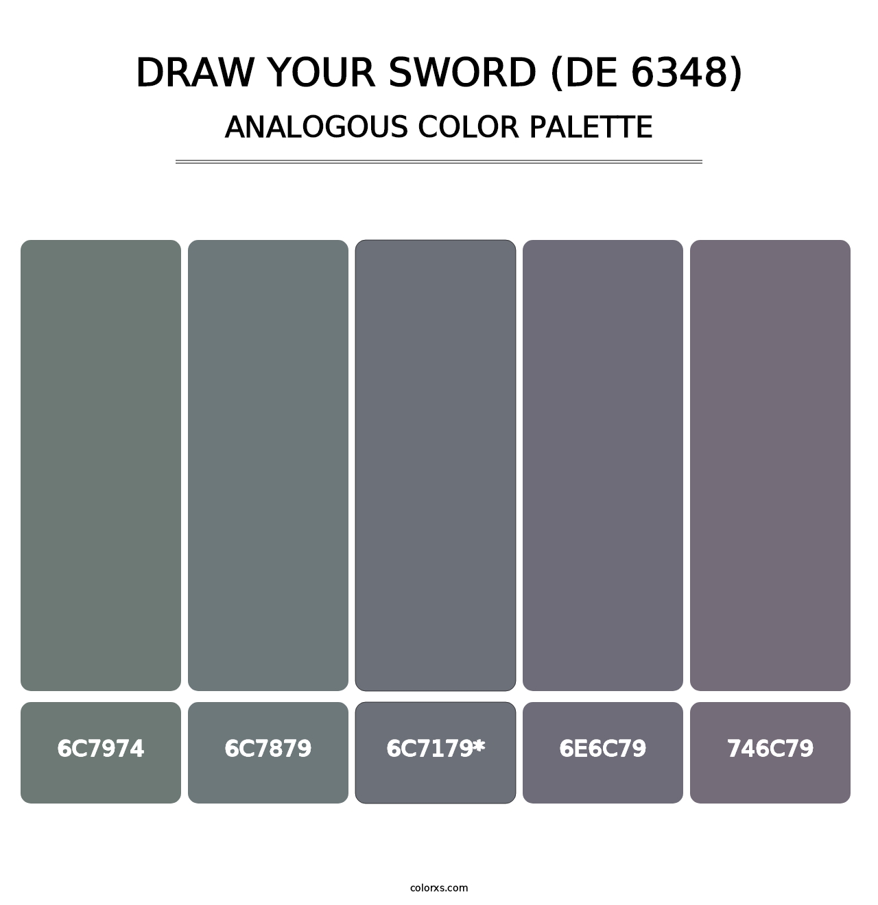 Draw Your Sword (DE 6348) - Analogous Color Palette