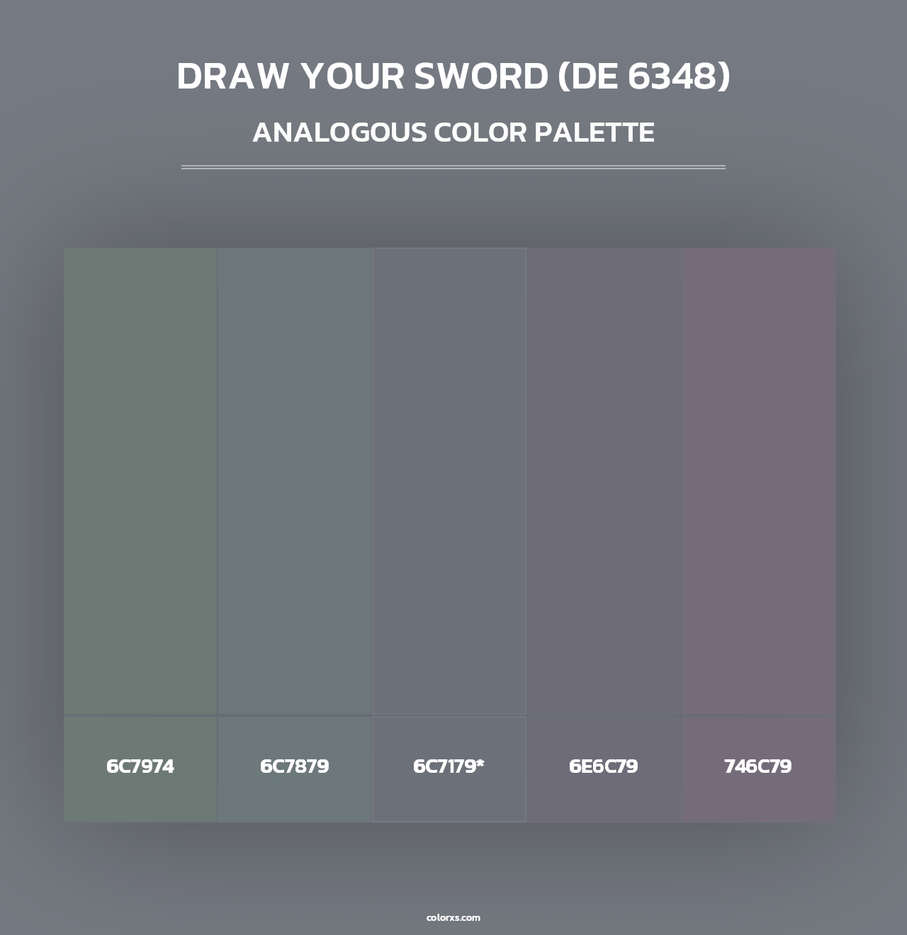 Draw Your Sword (DE 6348) - Analogous Color Palette
