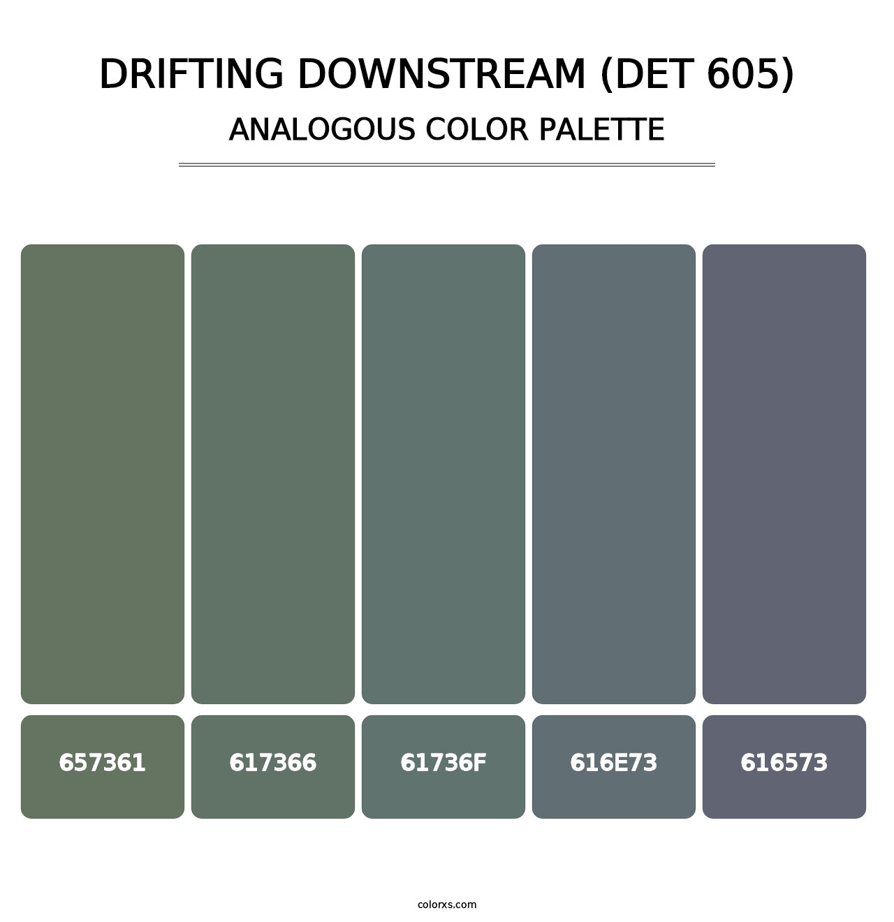 Drifting Downstream (DET 605) - Analogous Color Palette