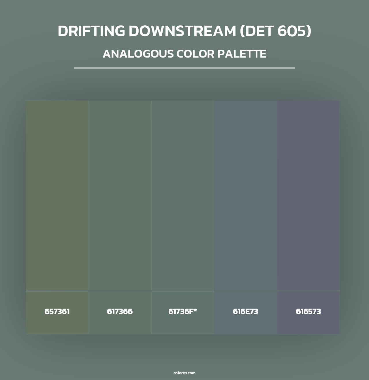 Drifting Downstream (DET 605) - Analogous Color Palette