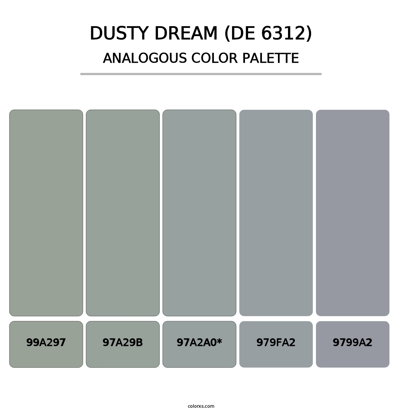 Dusty Dream (DE 6312) - Analogous Color Palette