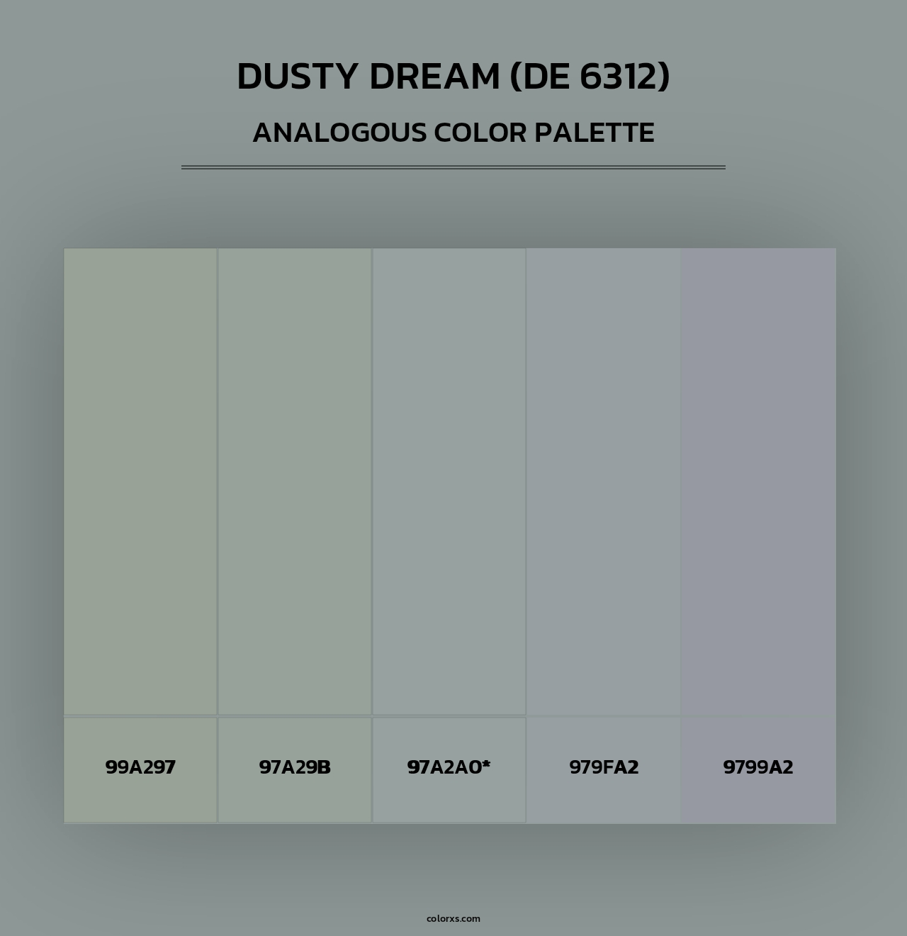 Dusty Dream (DE 6312) - Analogous Color Palette