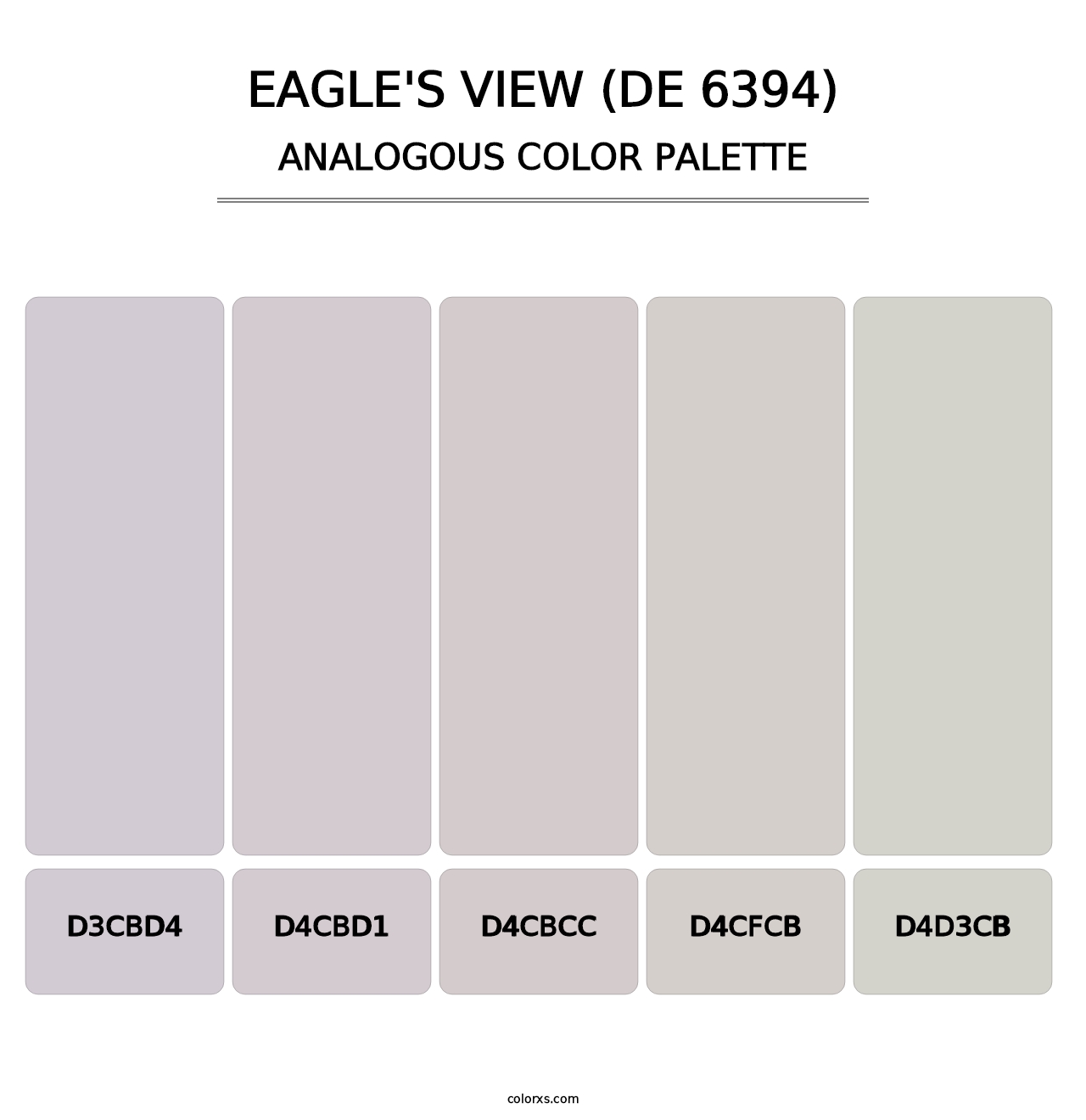 Eagle's View (DE 6394) - Analogous Color Palette
