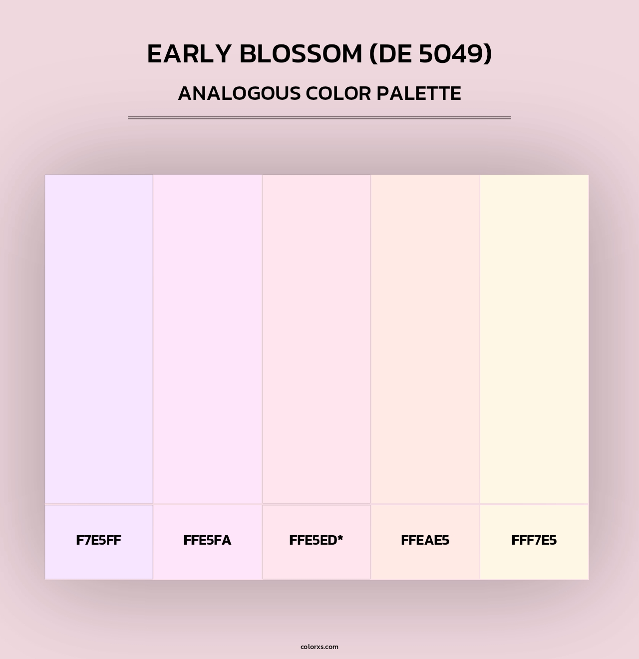 Early Blossom (DE 5049) - Analogous Color Palette