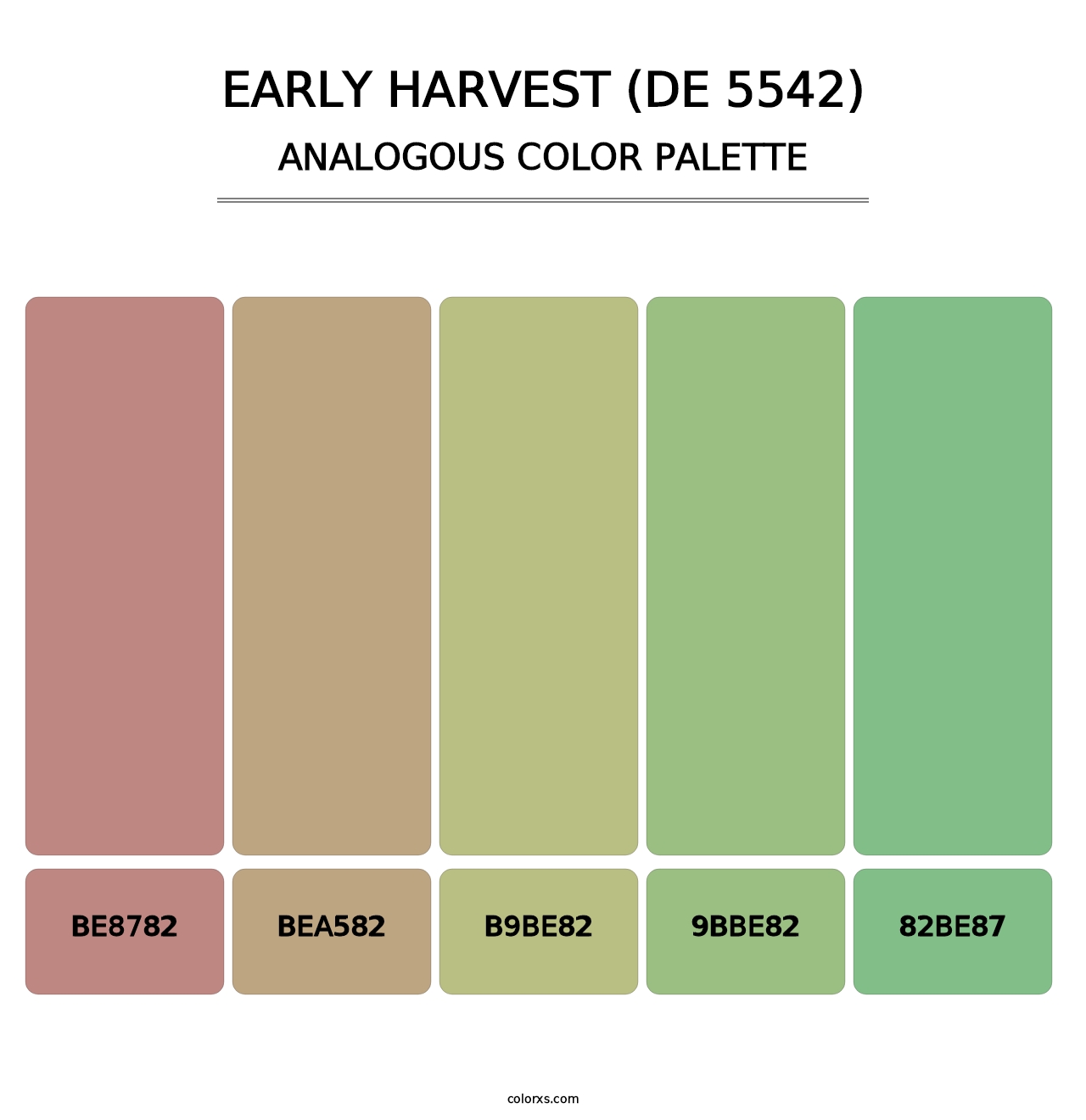 Early Harvest (DE 5542) - Analogous Color Palette