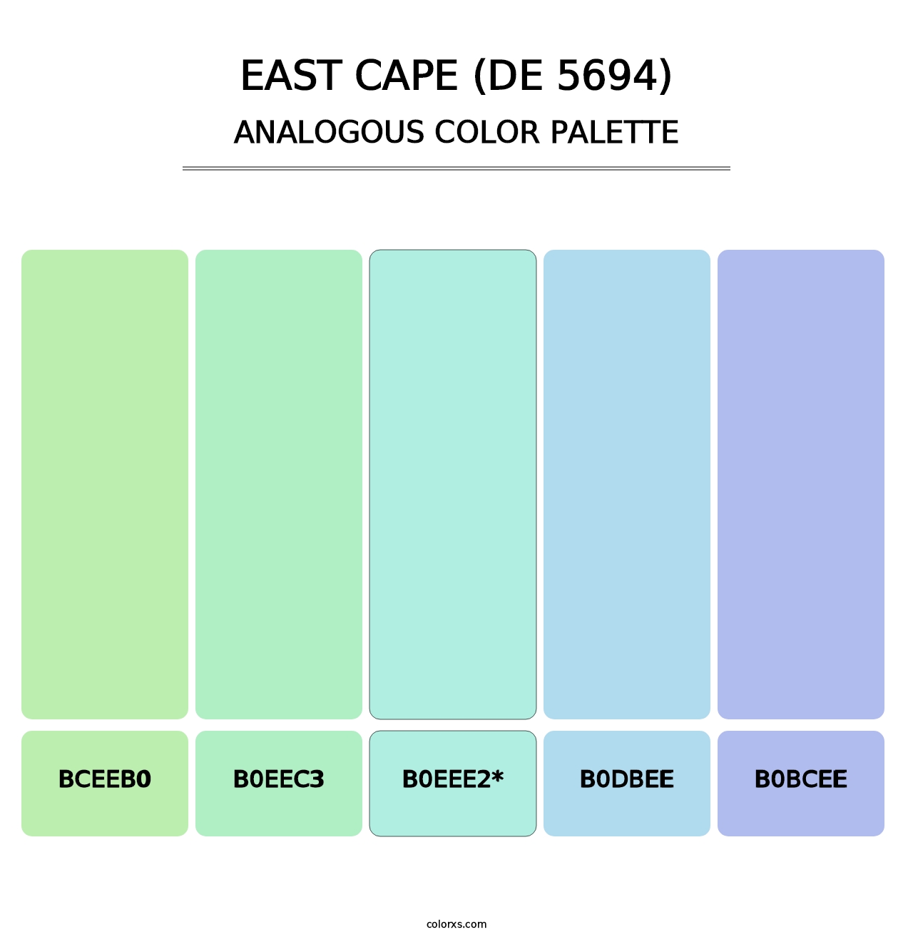 East Cape (DE 5694) - Analogous Color Palette