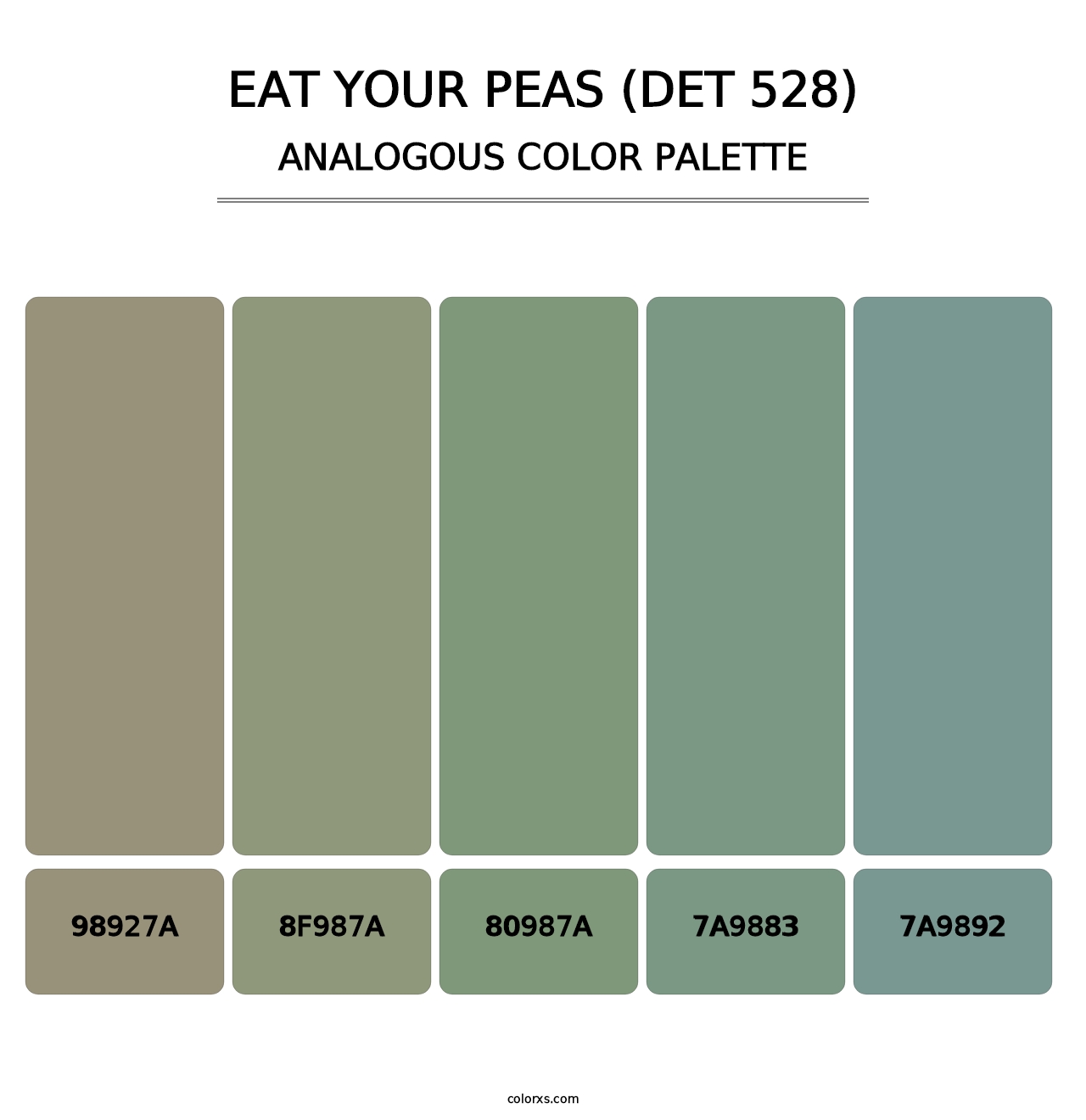 Eat Your Peas (DET 528) - Analogous Color Palette