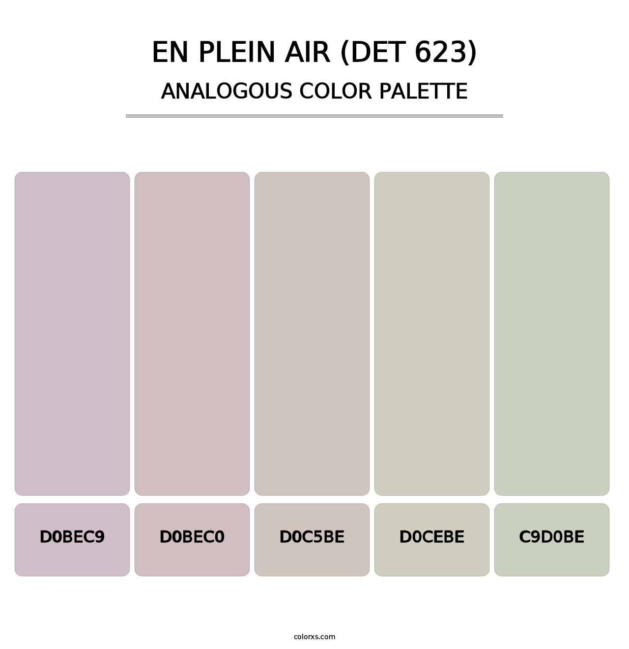En Plein Air (DET 623) - Analogous Color Palette