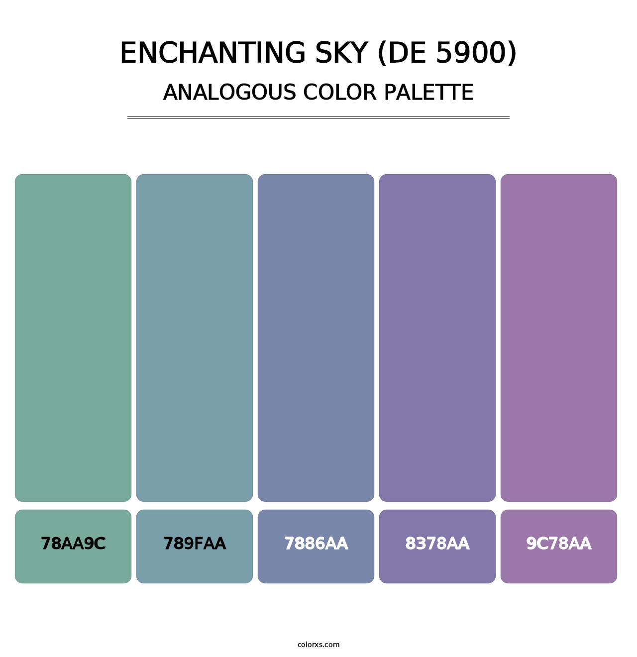 Enchanting Sky (DE 5900) - Analogous Color Palette