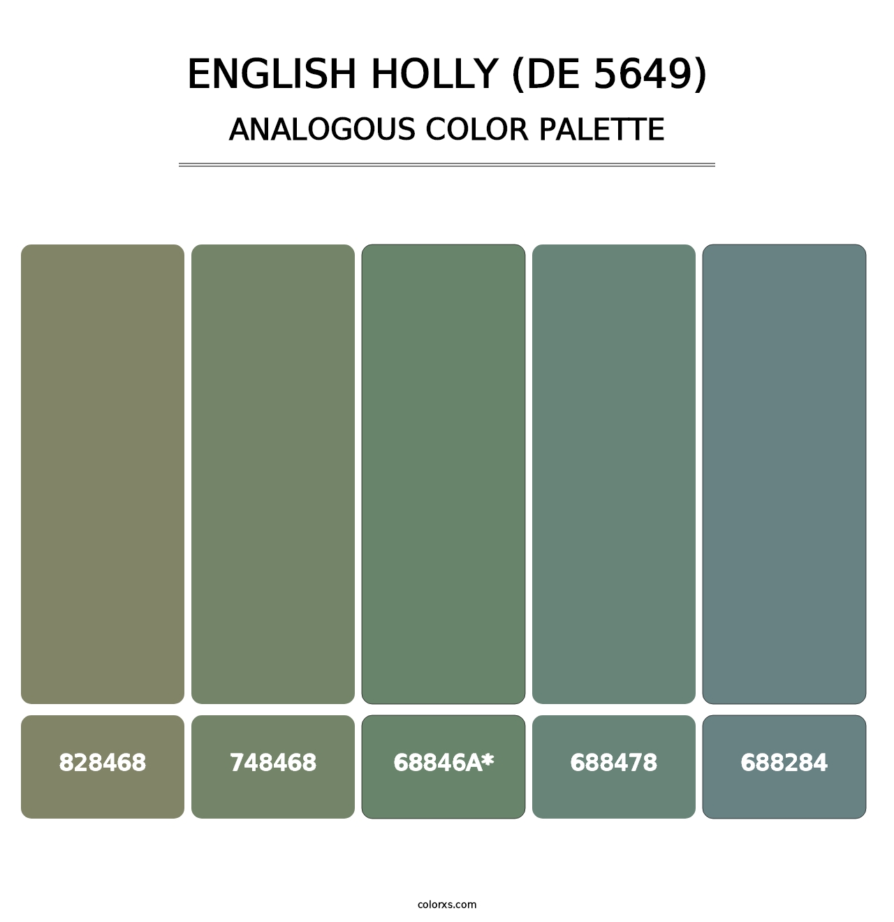 English Holly (DE 5649) - Analogous Color Palette