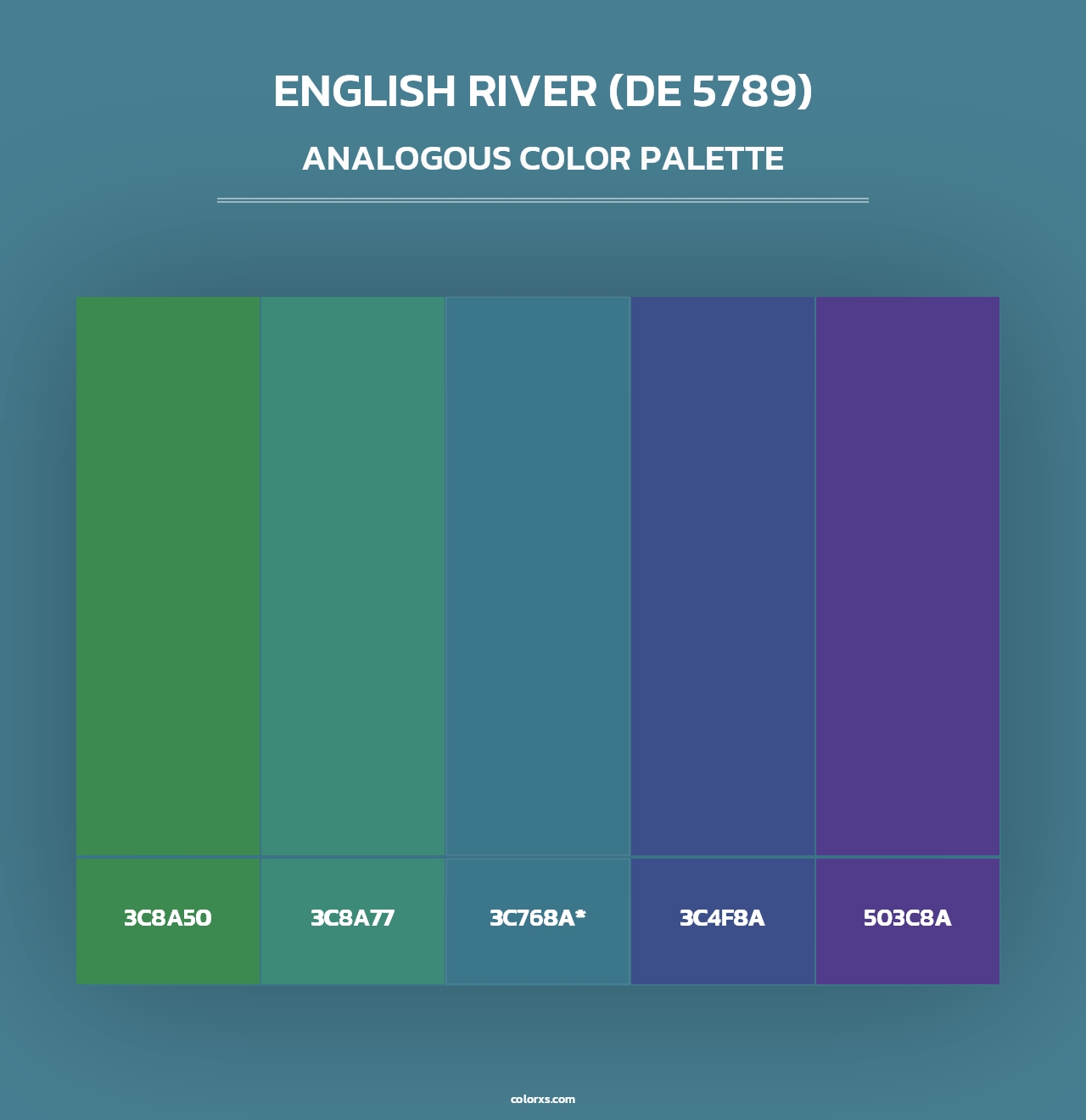 English River (DE 5789) - Analogous Color Palette